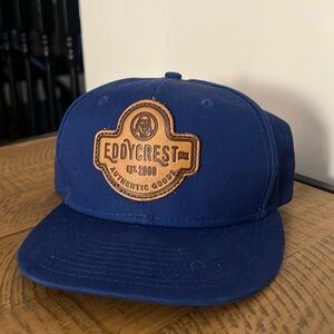 Eddycrest Co. Leather Patch - Blue New Era 9Fifty SnapBack